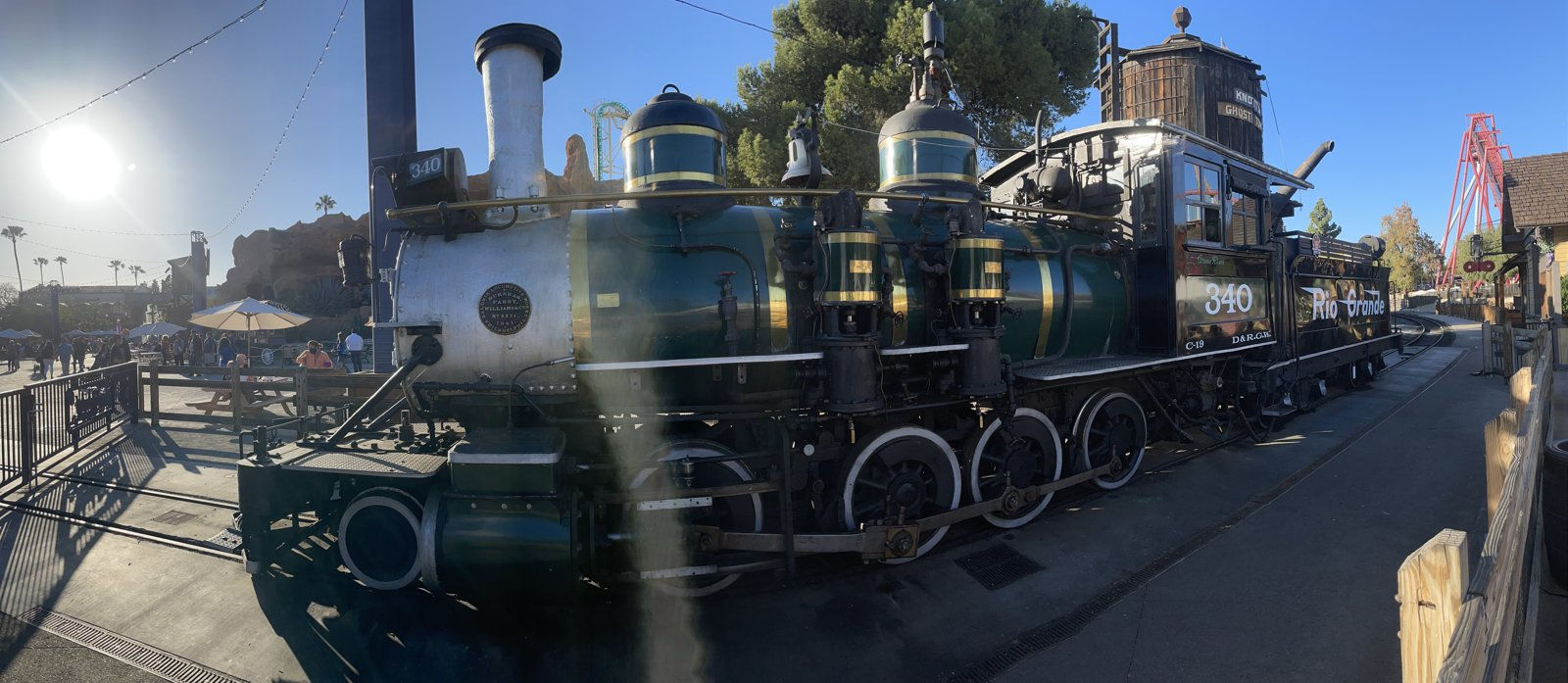 D&RGW No. 340, a surviving C-19, side view showing its class lettering