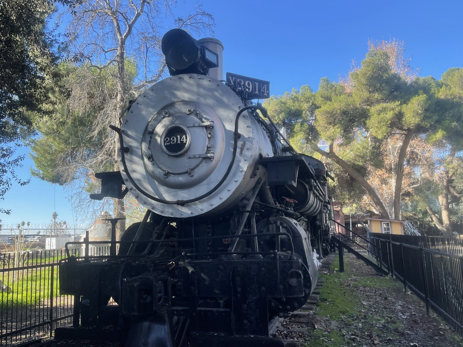 Southern Pacific No. 2914, smokebox front with number plate
